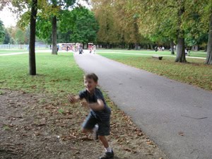 Dijon, France: Full of Kid-Friendly Surprises 2 Running around the park in Dijon, France.