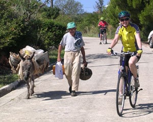 Biking with the Europeans 6 A country road in Croatia