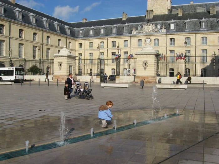 Dijon, France: Full of Kid-Friendly Surprises 1 Fountain at the Place de la Liberation, Dijon France. Photo by Alexandra Regan.