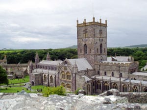 St. David's in Wales, one of Lewis's sacred sites