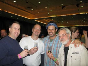 The Year in Beer: An Interview with the Beer Geeks 6 At the Great Alaskan Beer and Barley Wine Festival in January. Left to right: Matt Venzke, 2008 Beer Drinker of the Year, Chris Nelson, Sam Calagione of Dogfish Head and Tom Dalldorf, editor/publisher of Celebrator Beer News.
