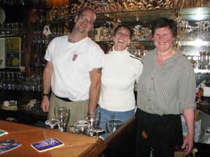 The Year in Beer: An Interview with the Beer Geeks 5 Behind the bar at Bruges Beertje with owner Daisy Claeys in Bruges, Belgium