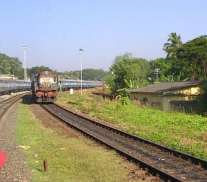 Entering Mangalore Station
