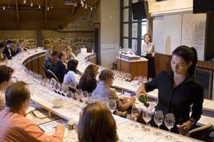 A wine class at the Greystone campus of the Culinary Institute of America in St. Helena, California