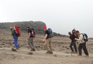 The acclimatization walk