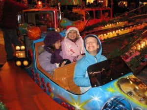 On a carousel in old Strasbourg