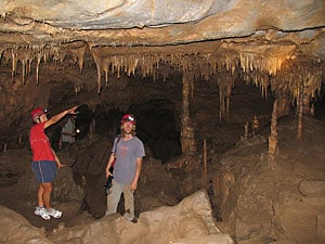 Caving and Quad Biking in Oudtshoorn, South Africa 4 Exploring a large cavern - photo courtesy of Swartberg Adventures