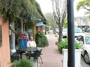 Downtown Fairhope, Alabama.