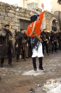 Sardinia's Mamuthones: An Ancient Carnival 7 A Issohadore leading the Mamuthones in their steps during the ritual