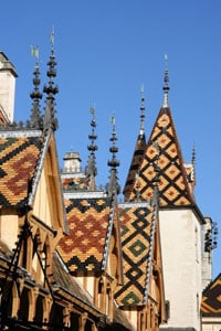Tiled rooftops of Beaune
