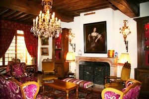 The salon of the Hotel Le Cep