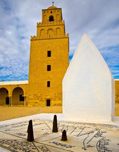 Traveling Tunisia: Exotic Souks, Ancient Ruins and Fabulous Food 7 The sundial at the Kairrouan Mosque
