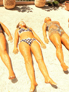 Puerto Vallarta, Mexico: Plenty of Peace and Quiet 10 Covering yourself in red clay and resting in the sun represent becoming one with the Earth in the traditional Aztec Temazcal ritual.