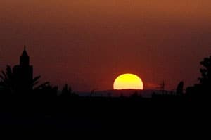 Traveling Tunisia: Exotic Souks, Ancient Ruins and Fabulous Food 17 Sunset in Sidi Bou Said