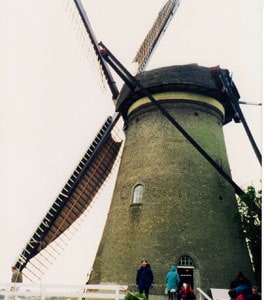 A Blissful Bicycle Tour of Holland 4 A windmill in Kinderdijk
