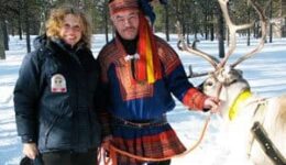 The author with a Sami reindeer herder