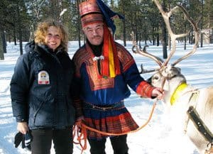 The author with a Sami reindeer herder