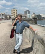 The author on the Malecon