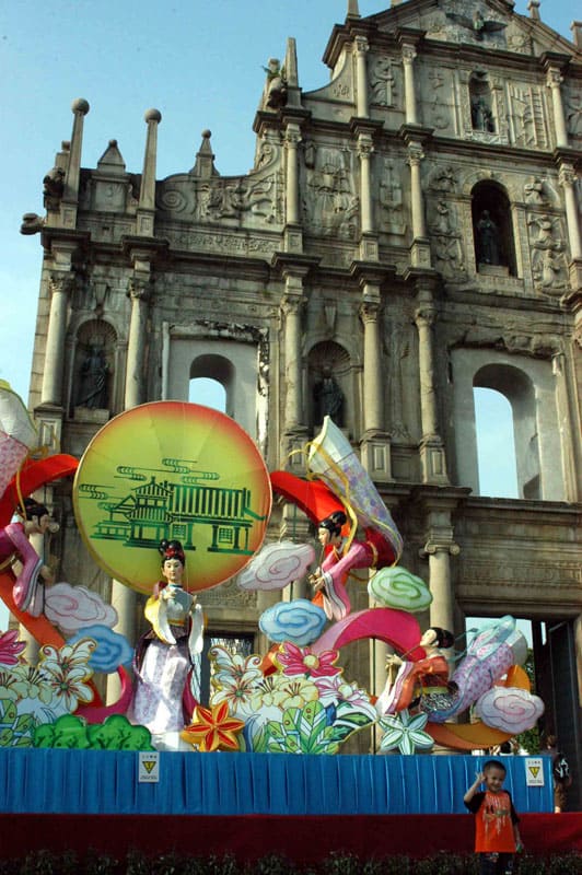 Macau, China: Contradictions and Tiny Miracles 1 A parade in Macau - photo by Janis Turk.