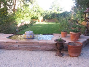 The beautiful gardens are part of Mary Colter's vision.