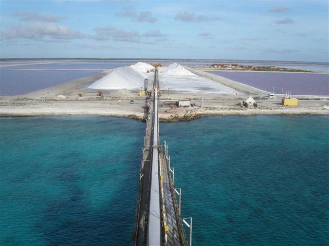 Bonaire, Dutch West Indies: Well Worth Its Salt 5 Pier to the salt mine in Bonaire.