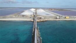 Salt Mine in Bonaire, West Indies.