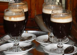 Hiking the Alps in Breathtaking Turin 10 Bicerin ready to serve in Torino's Al Bicerin cafe.