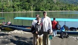 Boarding at Madre de Dios River