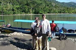 Boarding at Madre de Dios River