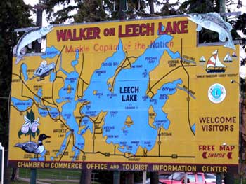 Map of Leech Lake