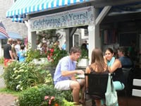 Cruising the Massachusetts Coast 6 Among the Flowers Cafe, Edgartown.