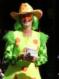 Clown at the Stampede.