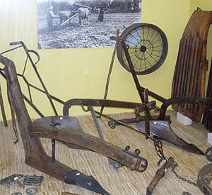 Farm tools at the Folklore Museum
