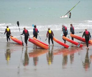 A Yurt Holiday on the Isle of Wight: Cheap and Cheerful 8 The adventurous memebers of the clan went sea kayaking.