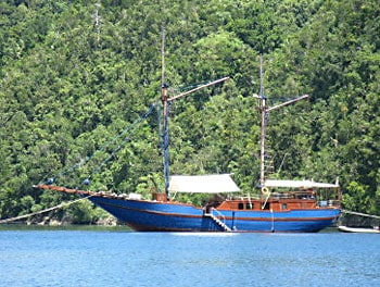 The Shakti is designed after traditional Indonesian boats.