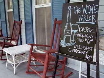 Spanish Moss and Southern Hospitality in St. Francisville 11 The front porch of the St. Francisville Inn is a perfect place to unwind with a glass of wine at the end of a sightseeing day.