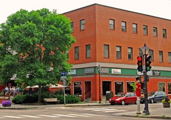 Hiking Mount Mansfield, Vermont's Highest Peak 5 La Brioche Bakery & Café located on the Main Street of Montpelier. The freshly-baked goods are hand-made by students of the New England Culinary Institute.