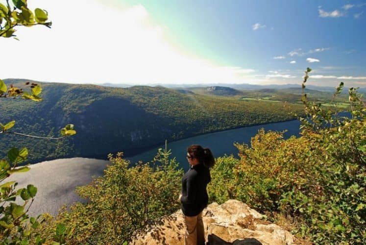 The author on one of Mount Pisgah’s many lookout points.