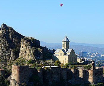 The Narikala Fortress in Tbilisi