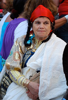 A Jewish pilgrim at the El Ghriba Festival 