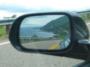 Looking back at Nova Scotia's gorgeous oceanside scenery. photos by Steve Flahive.