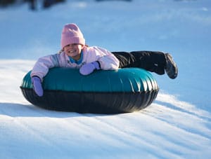 Tubing is popular, too. They have a special slope for it.