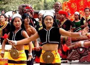 Wa girls celebrate in Northern China. photo: China Travel.com