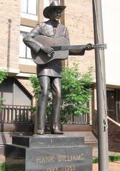 Hank Williams' last live performance took place in Montgomery.