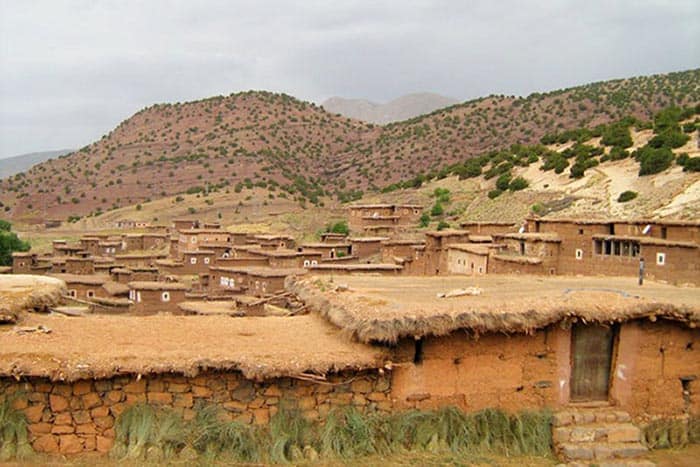 Mud brick houses in Bougomez. Photos by Ann Banks Bougmez Valley: