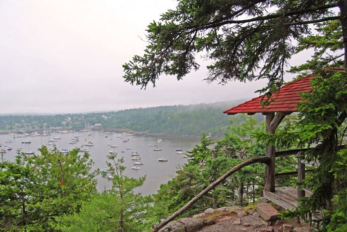 View of the North-East Harbor from Asticou Terraces