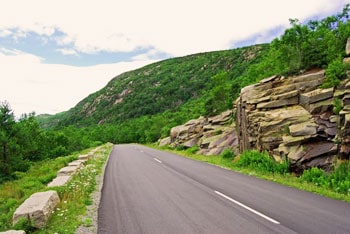 Spectacular RV Camping in U.S. National Parks 9 Park Loop Road in Acadia National Park in Maine.