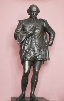 The Shakespeare statue at the Alabama Shakespeare Festival is a copy of the one in Central Park.