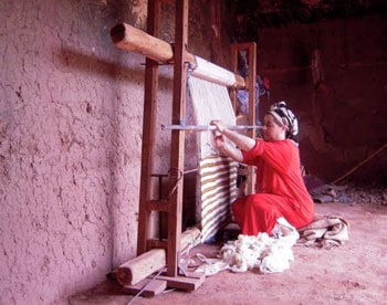 Morocco's Bougmez Valley: An Unspoiled Shangri-La 6 Weaving in Abachkou