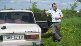 Me drinking 1715 while relatives showed me the countryside
